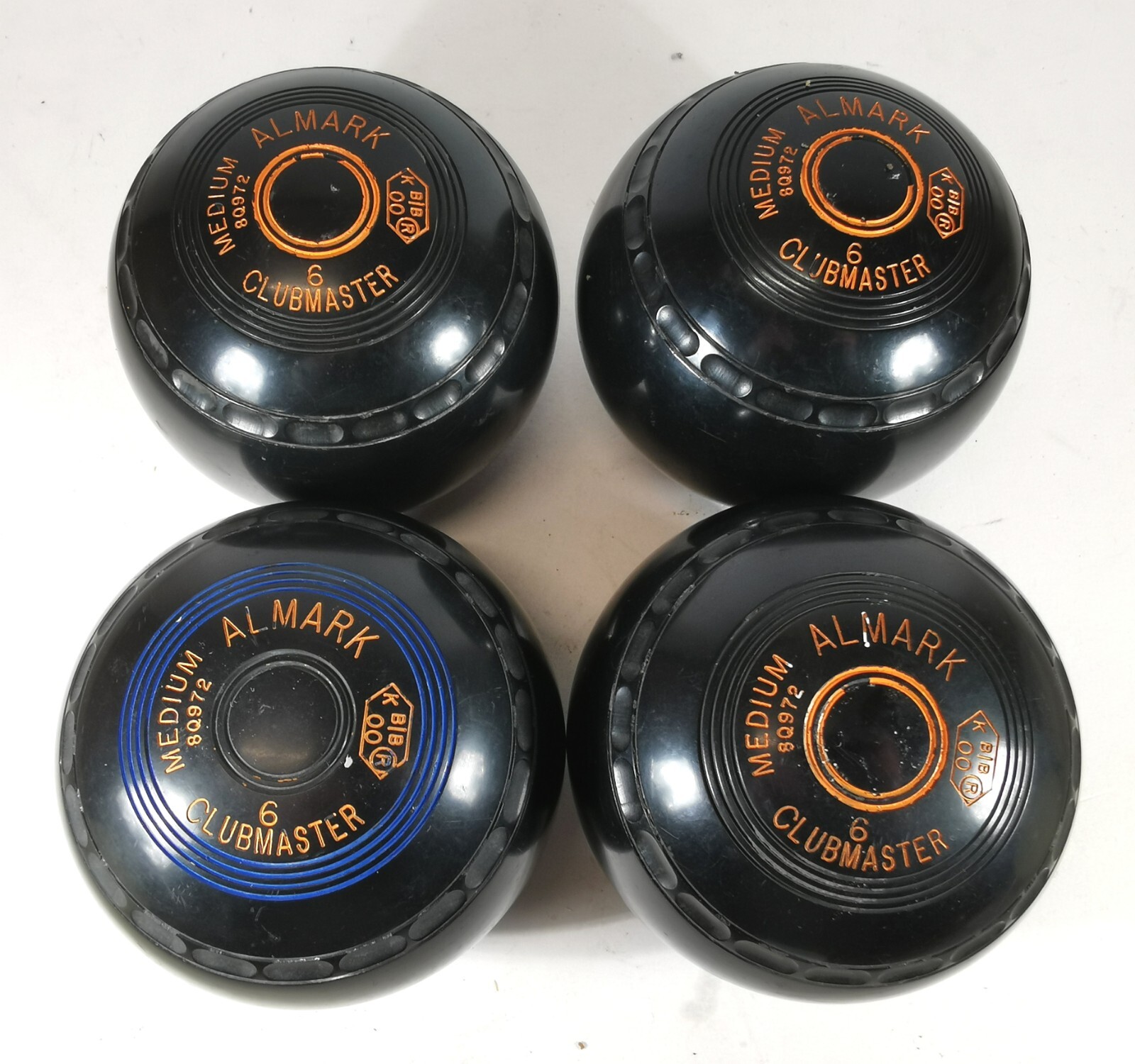 Almark Clubmaster Lawn Indoor Bowls Size 6M Medium Black Set of 4 K B B 00 R eBay