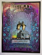 FLEETWOOD MAC NEW YORK CITY 2019 NYC MSG ORIG SILKSCREEN FOIL CONCERT POSTER