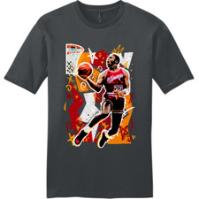 NEW ART SOCIETY AIR MJ 23 WILDSTYLE TEE SHIRT CHARCOAL SMALL-4XLARGE MADE IN USA