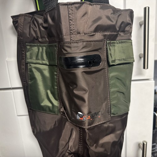 Runcl Kids Chest Waders NEW! (Toddler 2/3) Color: Brown Boots (Size 8) Fishing - 第 3/10 張圖片