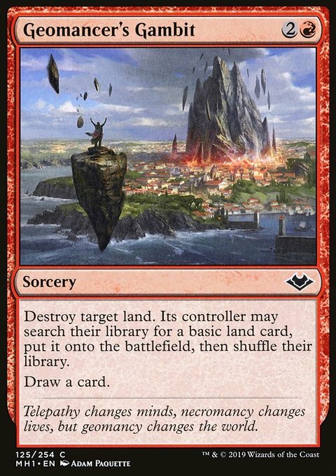 Magic the Gathering MTG Geomancer's Gambit (125) Modern Horizons
