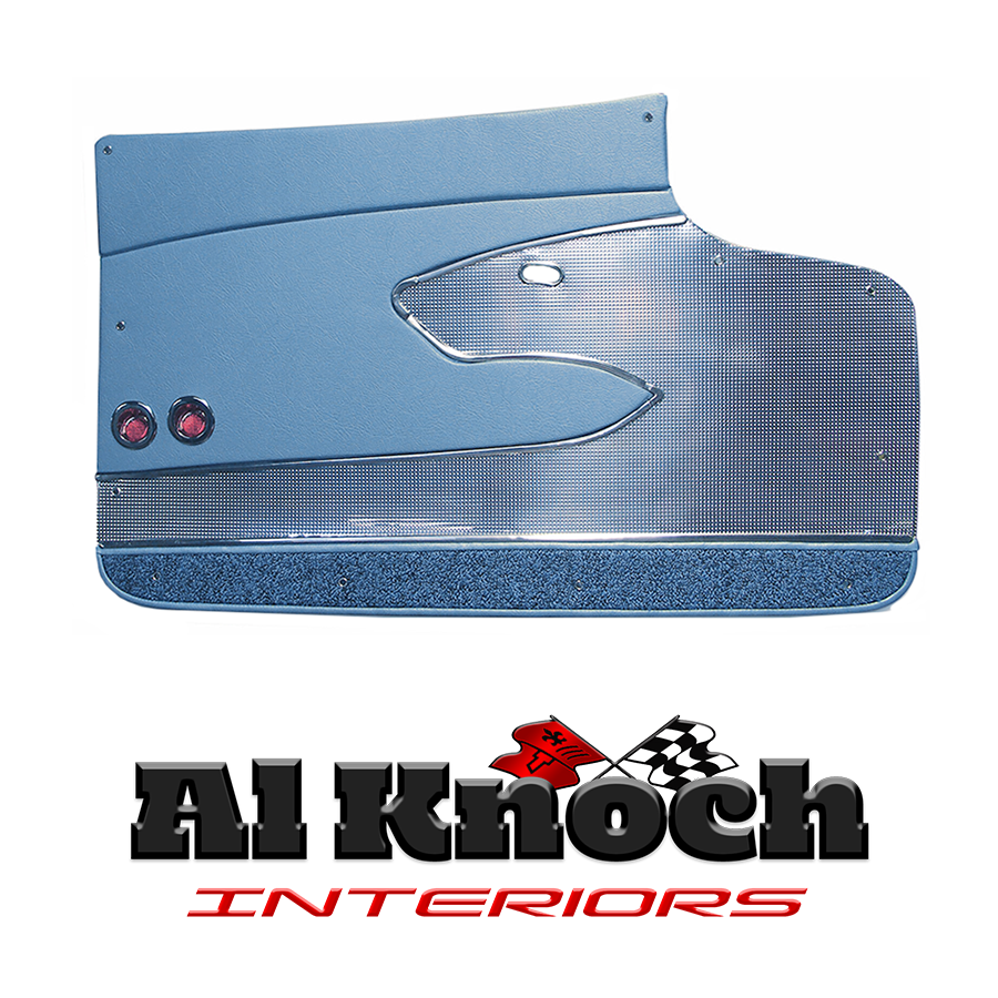 C1 1960 Corvette DELUXE DOOR PANELS in HORIZON BLUE Al Knoch MADE