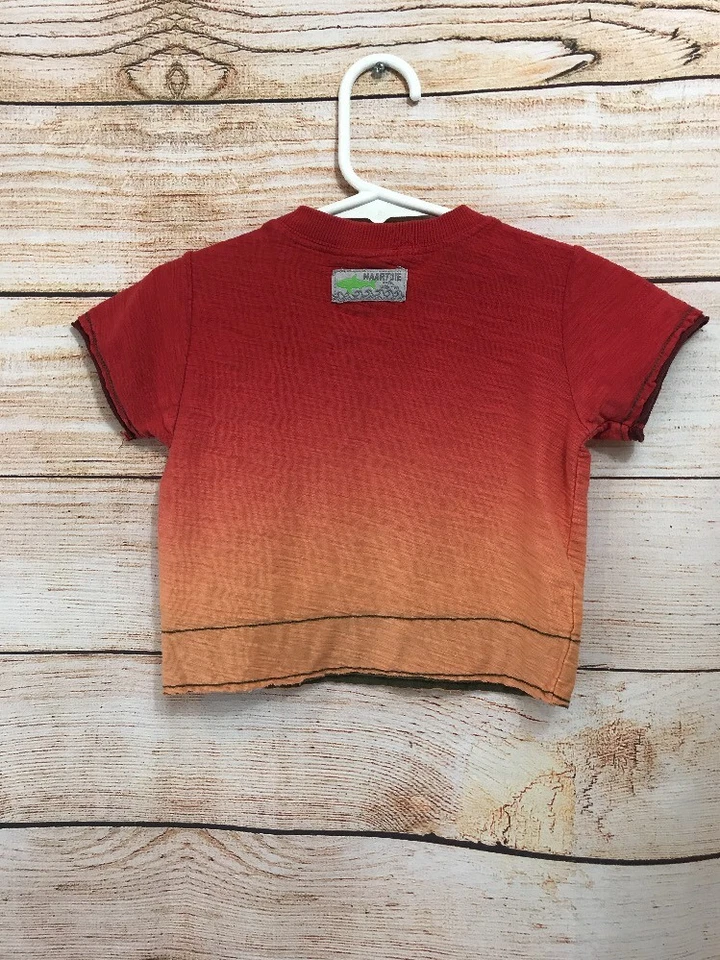 Camiseta Top Naartjie Niños Bebés Niños 3-6 Meses Manga Corta Tiburón Foto 3 de 3