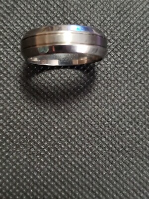 JVL Titanium Domed Brushed Band/ Ring size 12