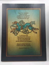 Life the Hound by Robert Francis Art by Celtic Artist Angela D MacKay  14 X 10