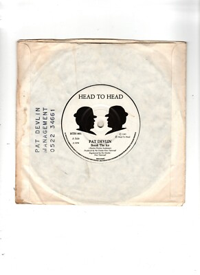 PAT DEVLIN - BREAK THE ICE / SAME (INSTR). UK 1985 ORIG 7'' & RARE CO/SLEEVE. EX