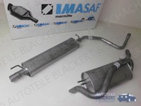 Imasaf Auspuffset für Fiat Stilo 1.8 16V 2001-2007 | Mitteltopf + Endtopf