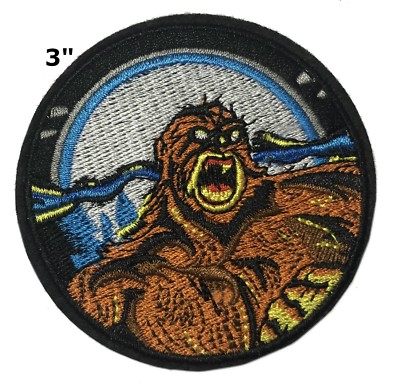 Bigfoot Lives Patch Embroidered DIY Iron-On Sasquatch in Forest Applique Cryptid