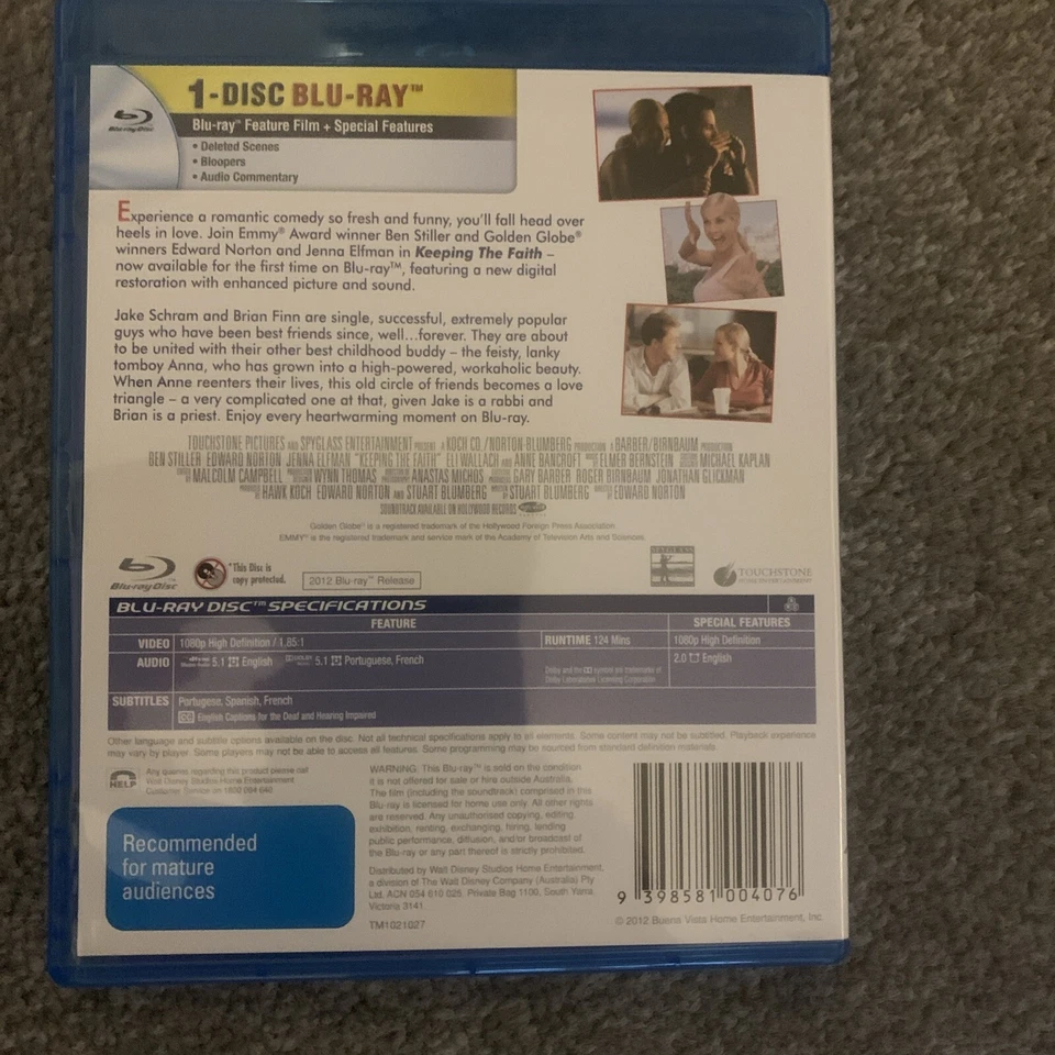 Keeping The Faith  (Blu-ray, 2000) - Image 2 of 4