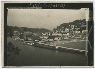 Eingang zum Hafen Looe Cornwall 1927 Original Verlag PP Foto C14