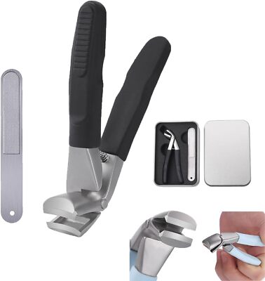 Outfany Clipmaster Pro Nagelknipser, abgewinkelter Nagelknipser breiter Öffnung