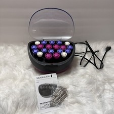 Remington Ionic Velvet Hot Rollers, H-5600, 3 Sizes, 20 Rollers w/ 20 Clips Pink