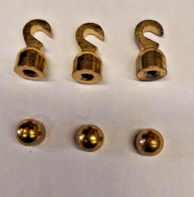 Kieninger Grandfather clock weight shells,hooks and nuts