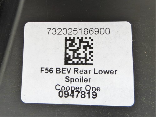 Genuine Mini Cooper F56 Complete Rear Bumper in Midnight Black 4 Parking Sensor* - Picture 12 of 12