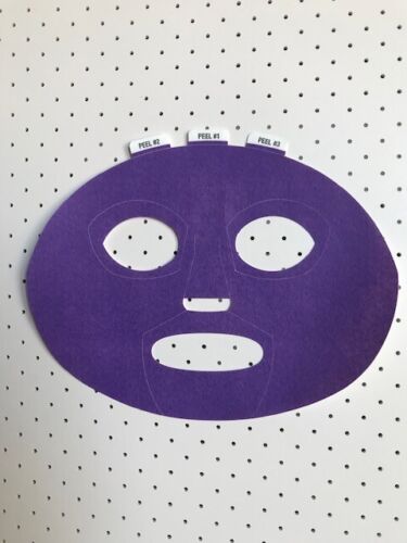 Purple Face Paint Mask Sticker - Picture 1 of 1