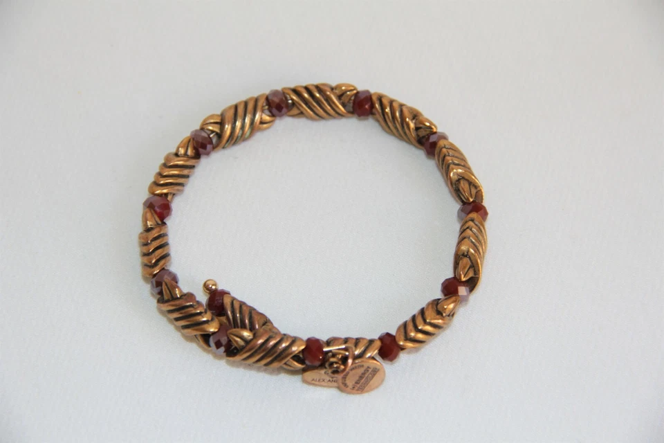 Pulsera Alex and Ani Vintage Sesenta y seis bobinas de cristal. Raro  Foto 4 de 4