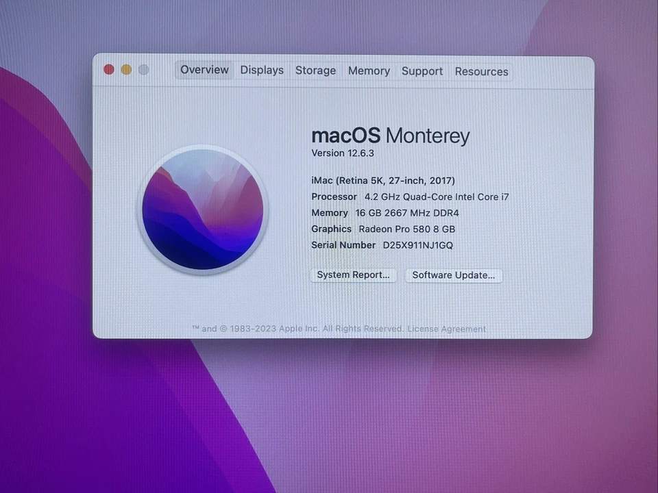 APPLE iMac Retina 5K 27-inch A1419 Core i7-7700K 4.2GHz 2TB HDD 16GB RAM - Image 2 of 4