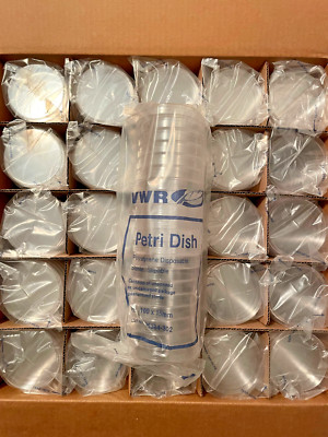 NEW! Petri Dish VWR 25384-302 Slippable Sterile 100 x 15mm - CASE OF 500 !!!