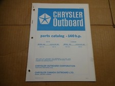 1978 Chrysler Outboard 140 HP 1407 HA BA Parts Catalog OB2701 H8A B8A