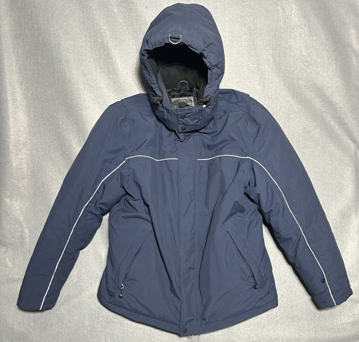 Mens Goose Down Jacket Cold Weather Edge Ski With Hood Mediu