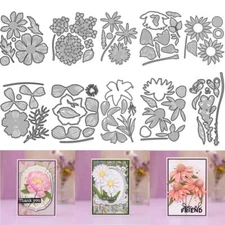 Flowers Blooms Metal Cutting Dies Scrapbook Stencils Cardmaking DIY Paper Crafts