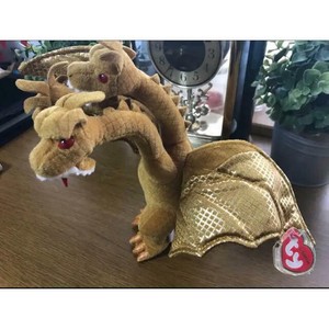 ty PLUSH BEANIE BABY GODZILLA King ghidorah STUFFED TOY VINTAGE RARE 2001 GOOD 3 | eBay