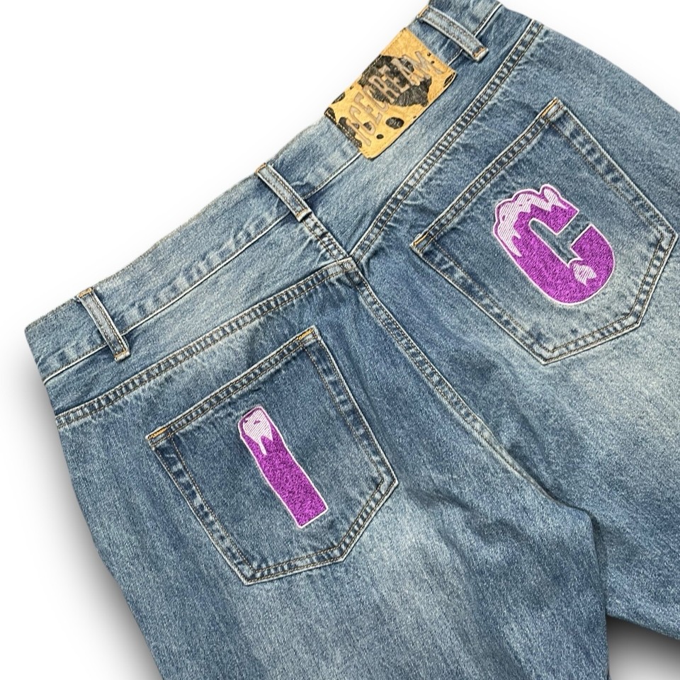 Billionaire Boys Club Icecream Running Dog Washed Blue Denim Pant Jeans