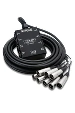 Mint Hosa Pro-Conex Little Bro' Sub Snake 8 x XLR Mic Stage Box 50ft SH-8X0-50