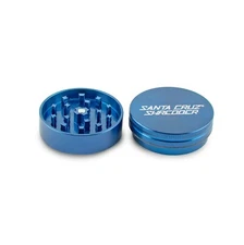 Sant Cruz Shredder Metal Tobacco, Spice, Coffee Grinder - Medium 2pc - Blue