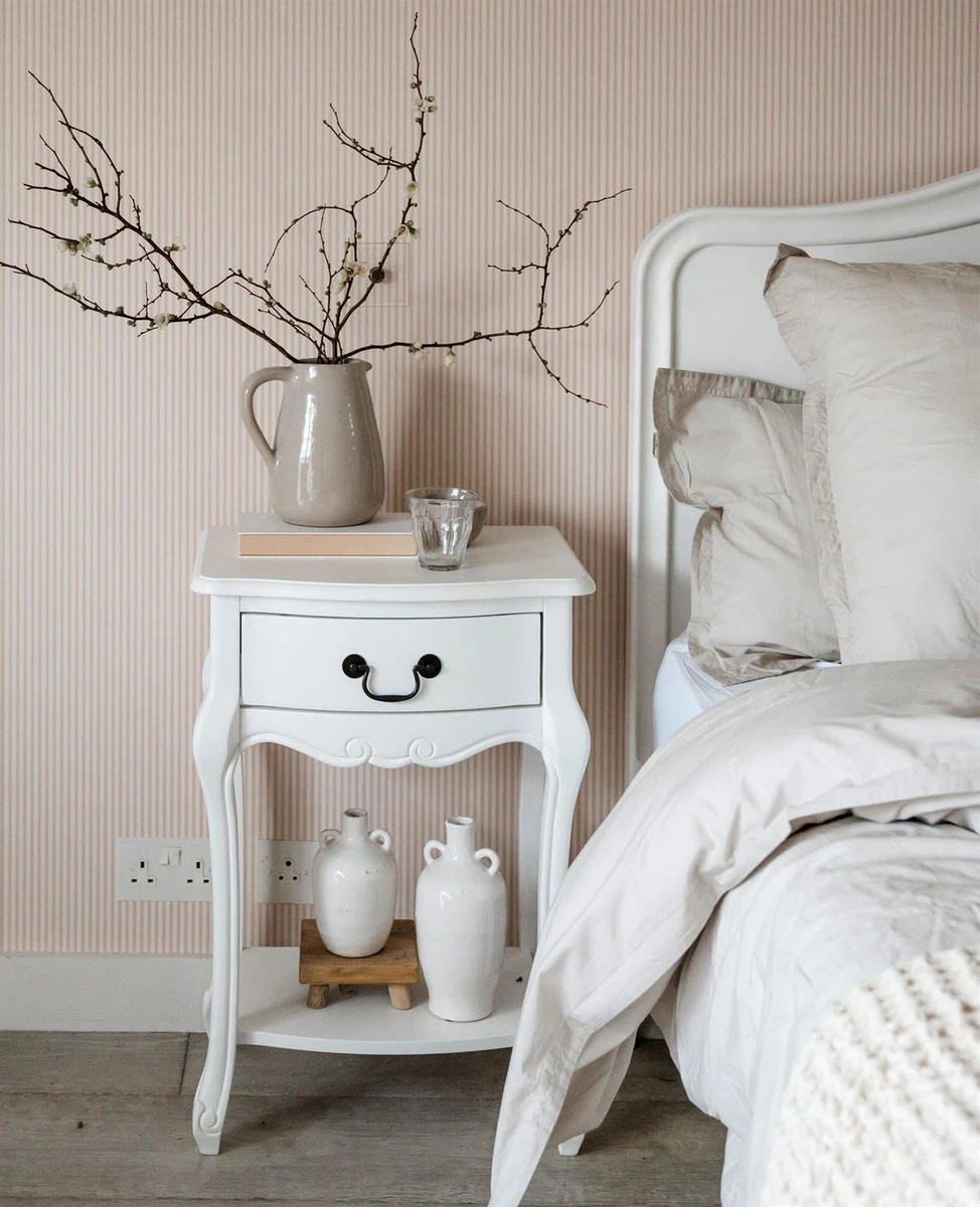 White vintage bedside tables deals