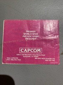 Vintage 1985 Nintendo NES CAPTAIN COMMANDO TROJAN CAPCOM With Manual working