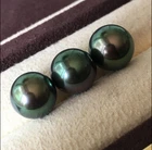 12-13MM NATURAL TAHITIAN GENUINE BLACK LOOSE PEARL HALF DRILLED