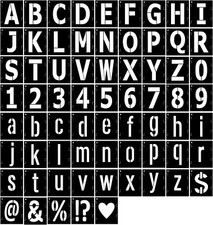 Alphabet Letter Stencils 6 Inch, 68 Pcs Reusable Plastic Letter Number Symbol St