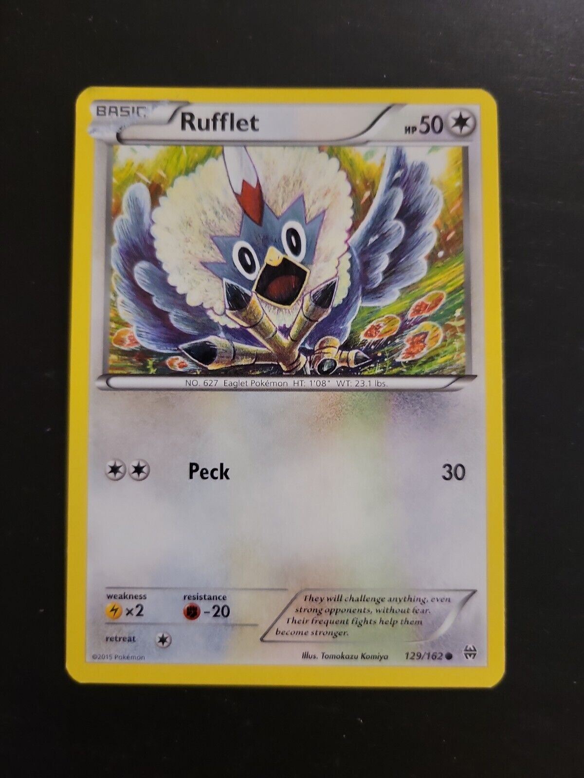 Pokemon TCG Card 2015 Breakthrough - Rufflet 129/162