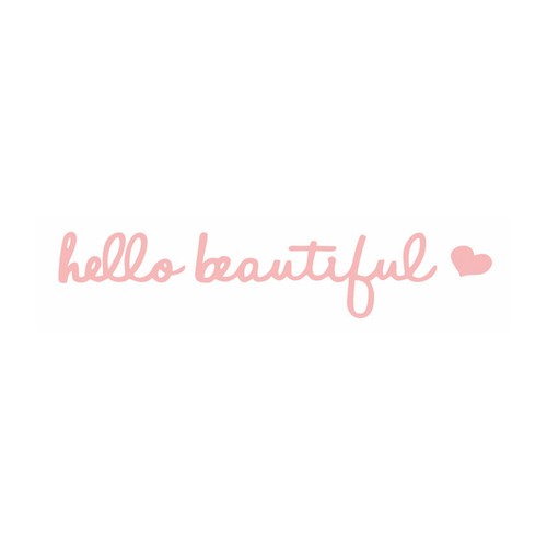 Hello Beautiful Mirror Decal Waterproof PVC Rearview Mirror Sticker Auto present - Picture 11 of 12