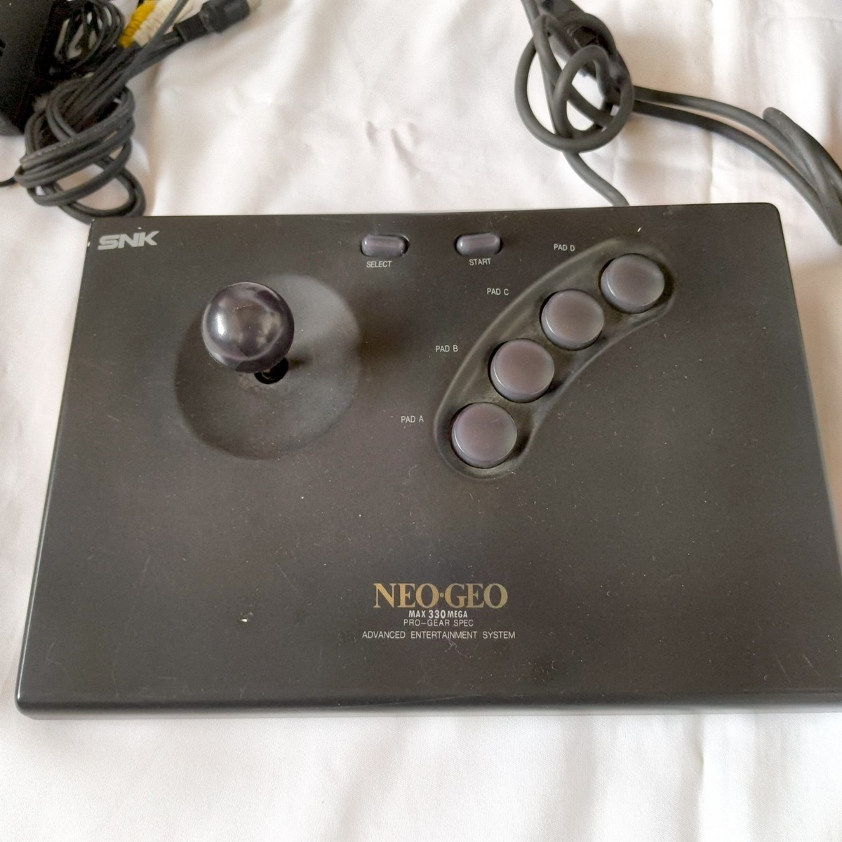 SNK NEOGEO AES ROM cartridge system Console NEO-0, w/PSU, Pad, Box