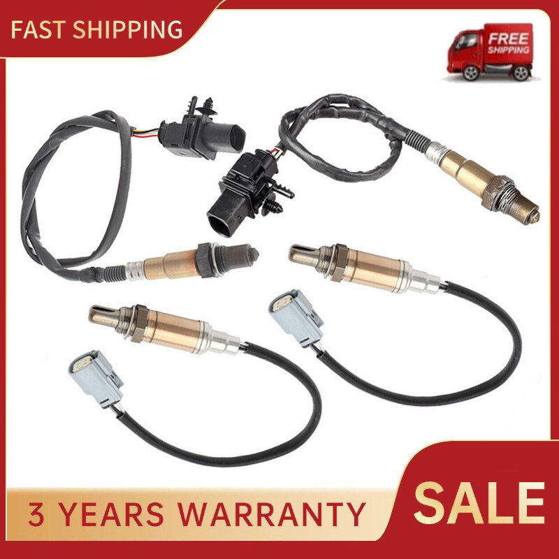 Set of 4 O2 Oxygen Sensors For Ford F-150 5.0L V8 2011 2012 2013 2014 ...