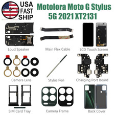Charging Port Board Back Cover For Motorola Moto G Stylus 5G 2021 XT2131 Lot