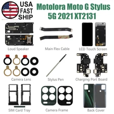 Charging Port Board Back Cover For Motorola Moto G Stylus 5G (2021) XT2131 Lot