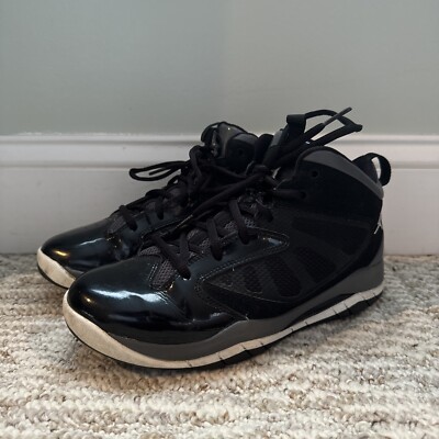 2012 Nike Air Jordan Flight Team 11 Sneakers YOUTH size Black gray no  box