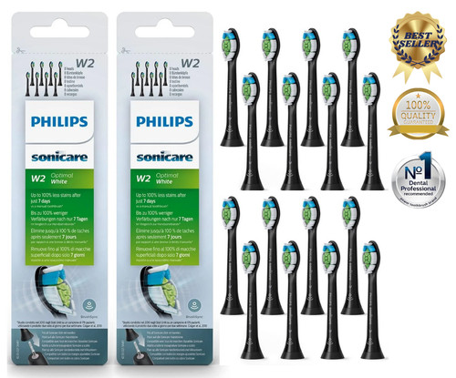 16X Philips Sonicare W2 Optimal White Standard Schallzahnbürstenköpfe $$