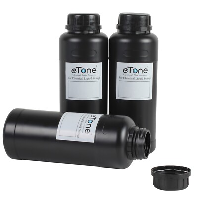 3PCS 500ml Darkroom Chemical Developer Storage Bottles Negative Film Processing