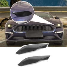 Front Smoked Black Headlight Cover Protector Lamp Guards For Ford Mustang 18-23