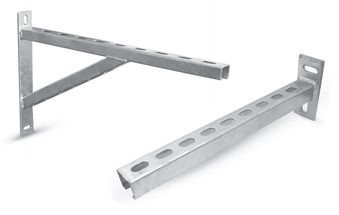 STEEL Wall Mounting Bracket Cantilever Arm Unistrut Support Arm / 150