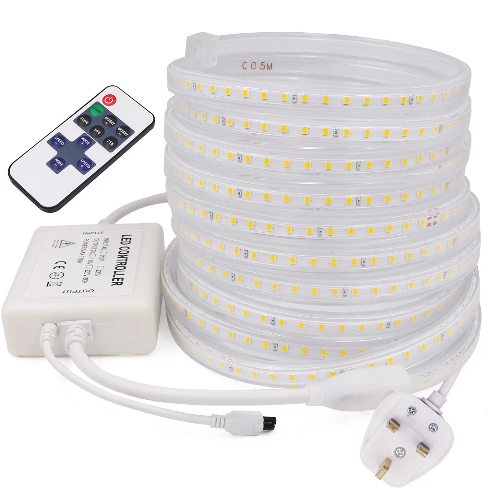 Dimmable LED Strip Lights 220V 240V Waterproof Commercial Tape