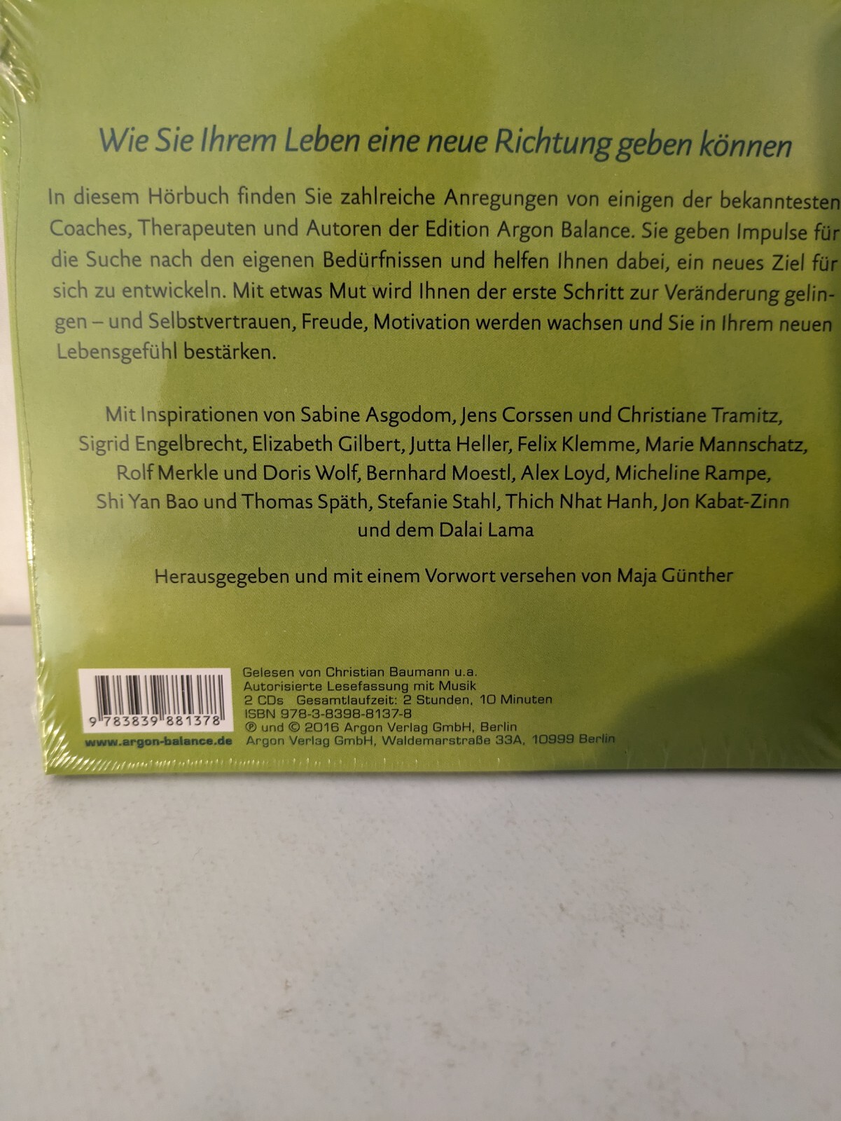 Thumbnail - Inspirationen Veränderungen Leben Hörbuch 2 Cds Anregungen Impulse