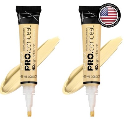 Achieve Flawless Skin with Pro Conceal HD Matte Light Yellow Corrector (2 Pack)