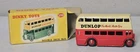 Vintage Dinky Toys Dunlop Double Deck Bus By Meccano Ltd No. 290 W/ Original Box