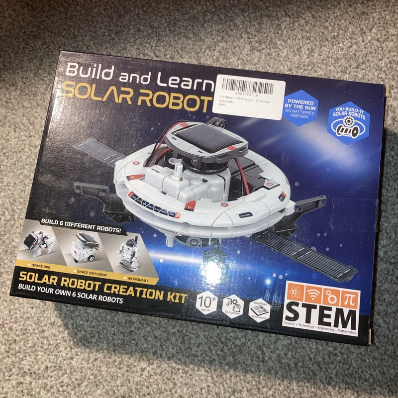 STEM Build and Learn Solar Robot Creation Kit Solar Powered Educational