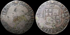 Charles II Hammered 1/2 Half Crown - 1660-1662 - CONTEMPORARY COUNTERFIET!!!